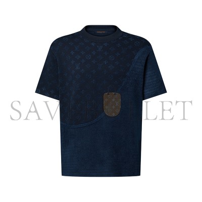 LOUIS VUITTON GRAPHIC JACQUARD SHORT-SLEEVED CREWNECK 1AJDX7